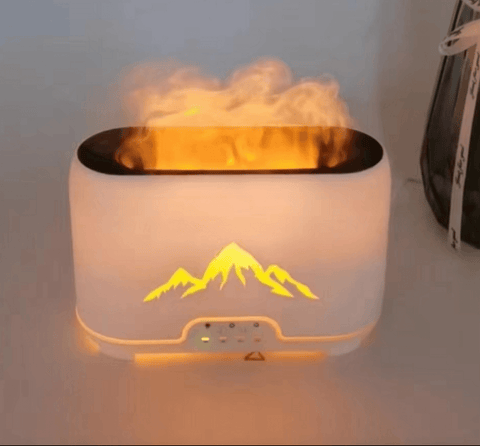 Difuzor Himalayas ovlaživač zraka, USB-C, daljinski, efekt plamena
