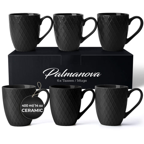 Šalice za kavu, Palmanova crna (6x400 ml)
